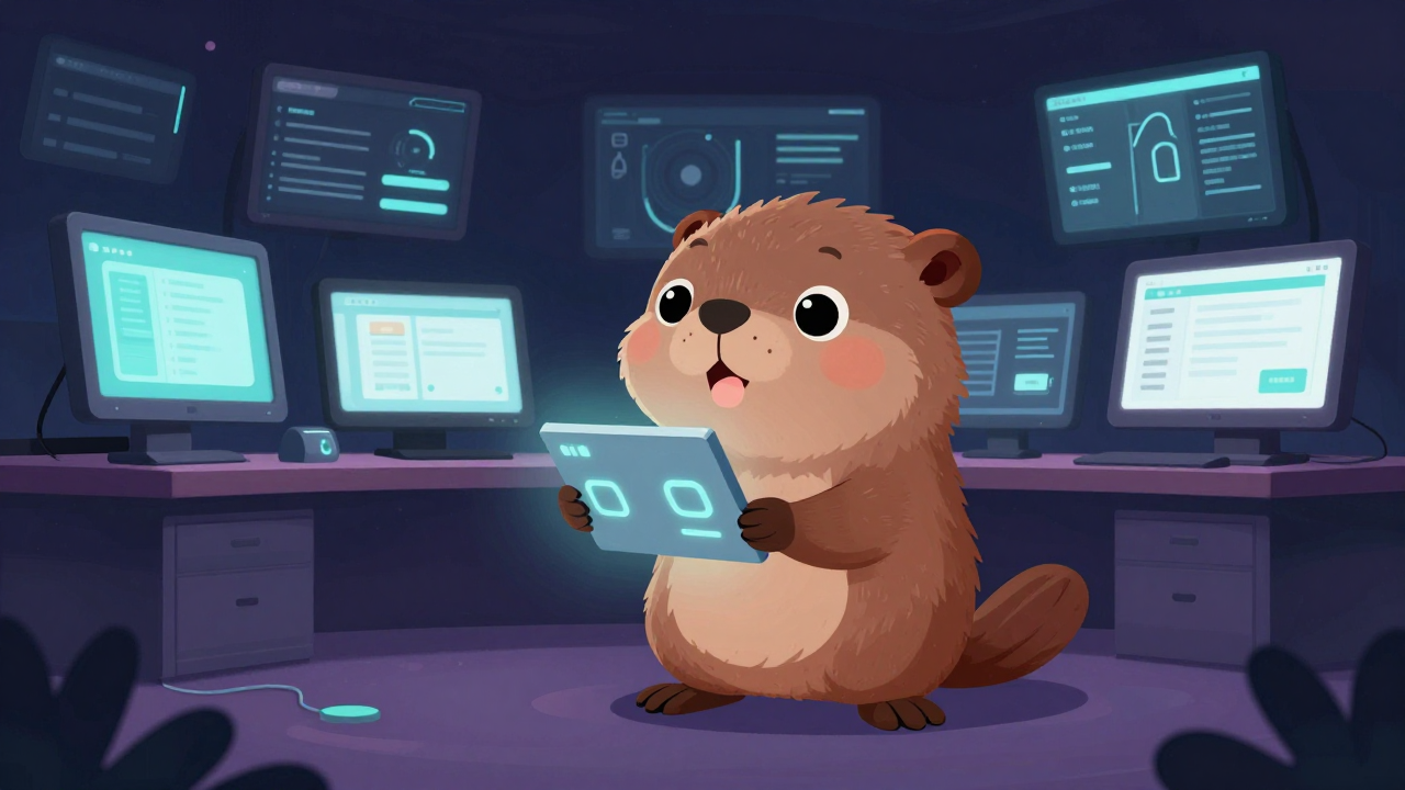 커넥티드카콘텐츠·서비스개발자 직업 종사자가 업무를 수행하는 모습