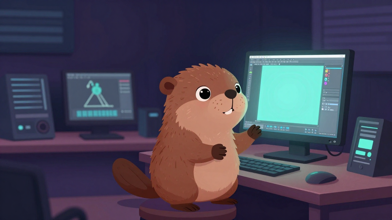 컴퓨터그래픽디자이너 직업 종사자가 업무를 수행하는 모습