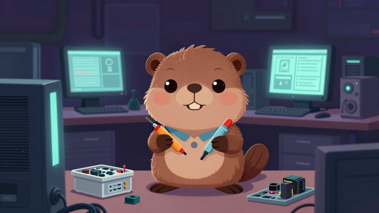 컴퓨터하드웨어기술지원원 직업 종사자가 업무를 수행하는 모습