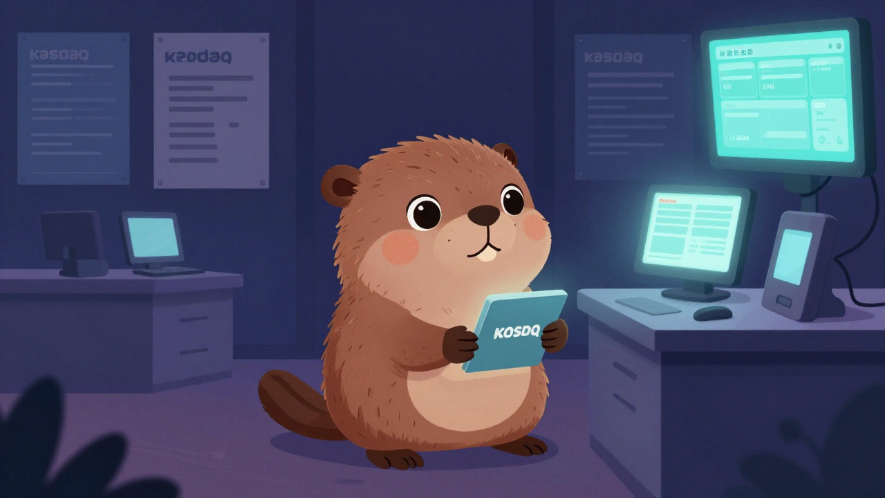 코스닥시장운영원 직업 종사자가 업무를 수행하는 모습