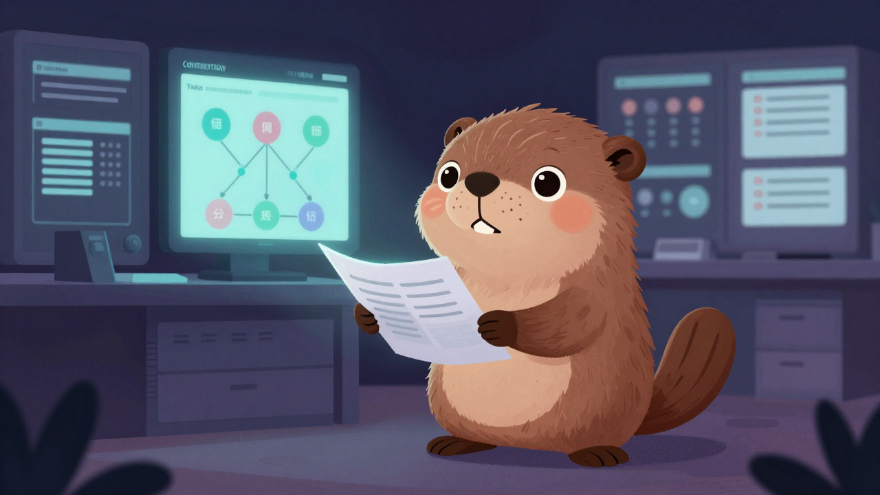 콘텐츠구조관리원 직업 종사자가 업무를 수행하는 모습