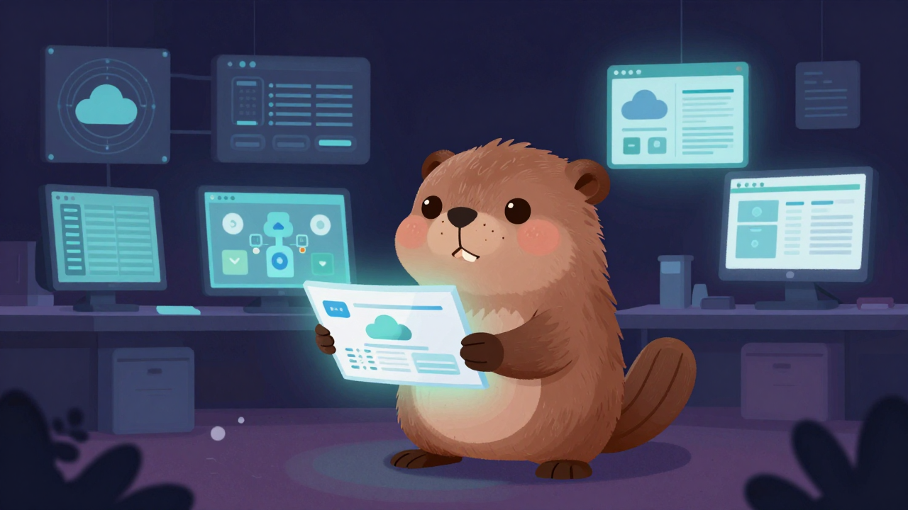 클라우드아키텍트 직업 종사자가 업무를 수행하는 모습