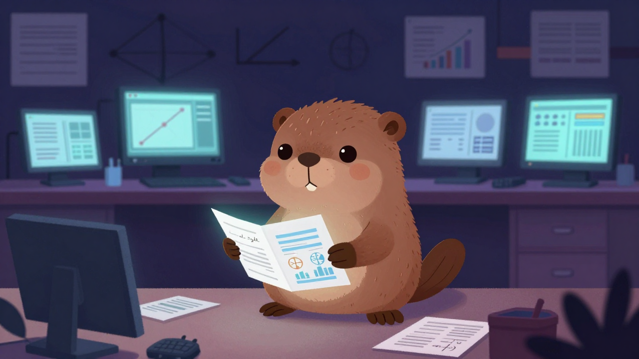 통계학연구원 직업 종사자가 업무를 수행하는 모습