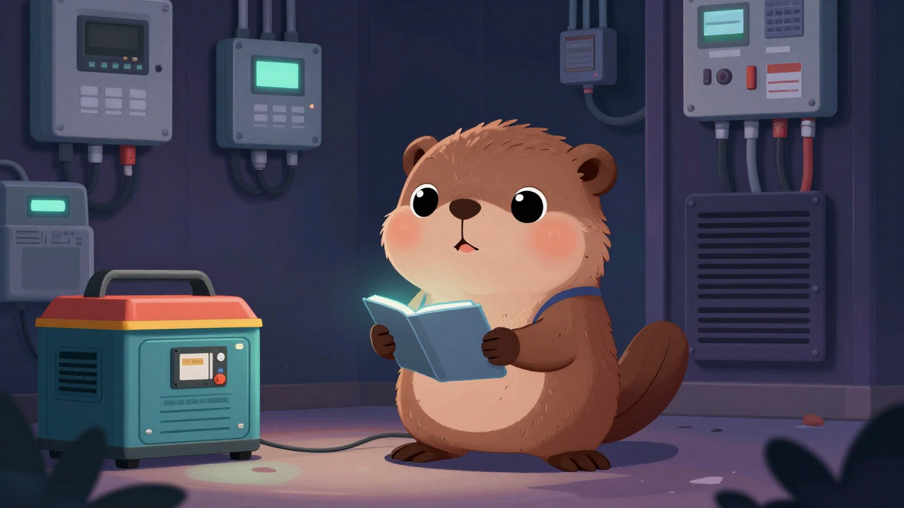 통신전기원 직업 종사자가 업무를 수행하는 모습