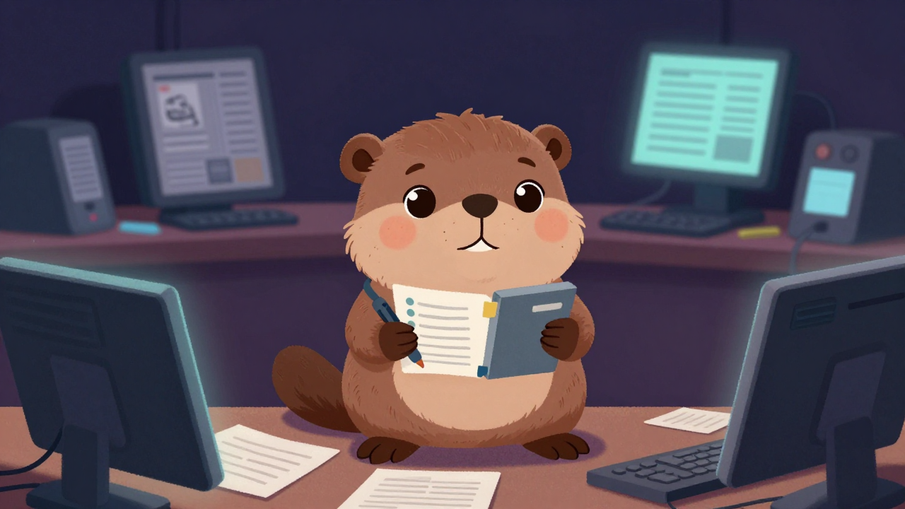 통역가 직업 종사자가 업무를 수행하는 모습