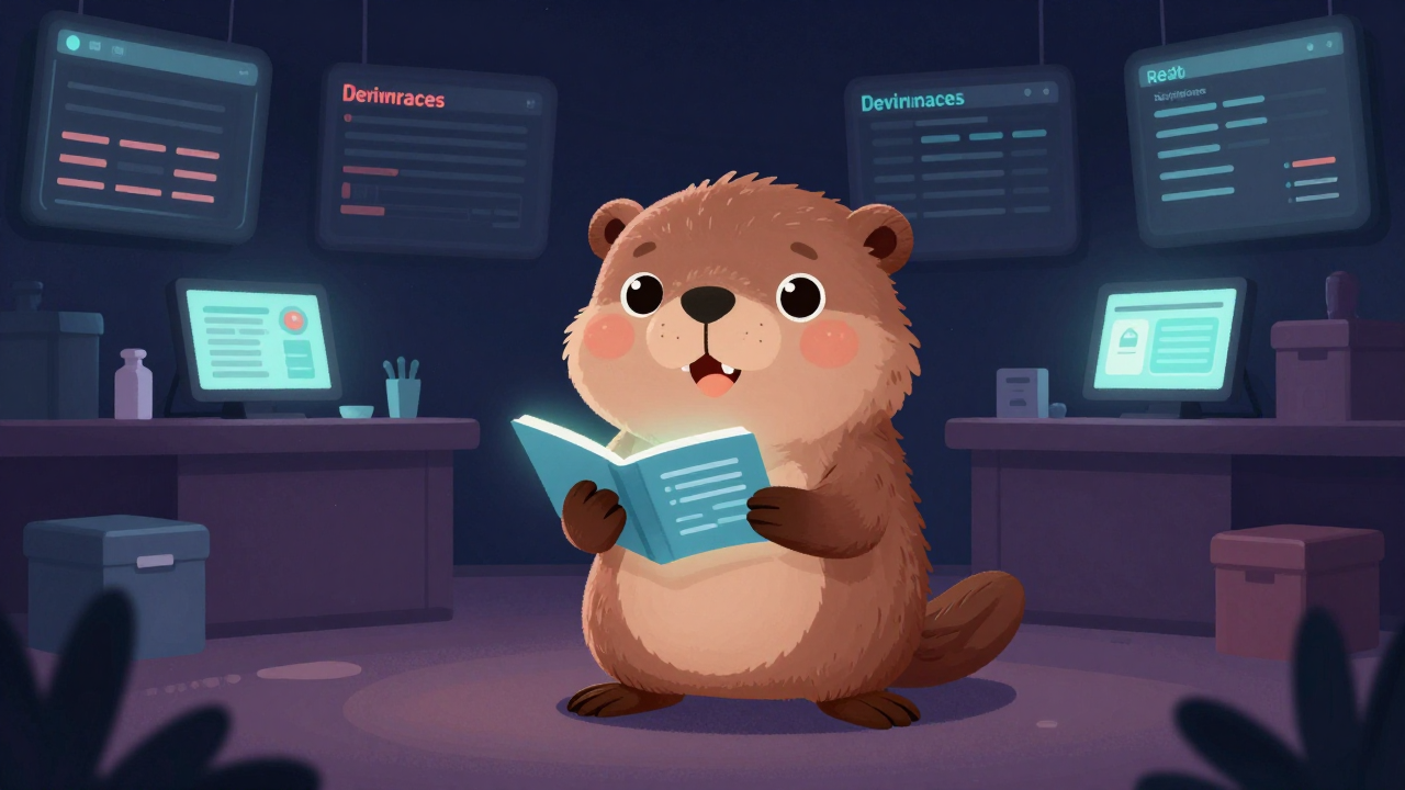 파생상품중개인 직업 종사자가 업무를 수행하는 모습