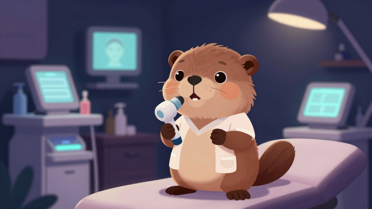 피부미용사 직업 종사자가 업무를 수행하는 모습