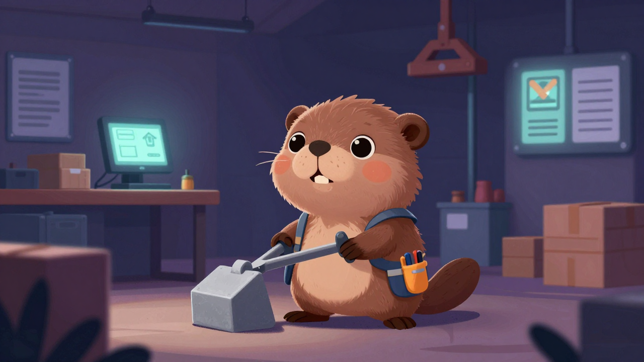 하역반장 직업 종사자가 업무를 수행하는 모습