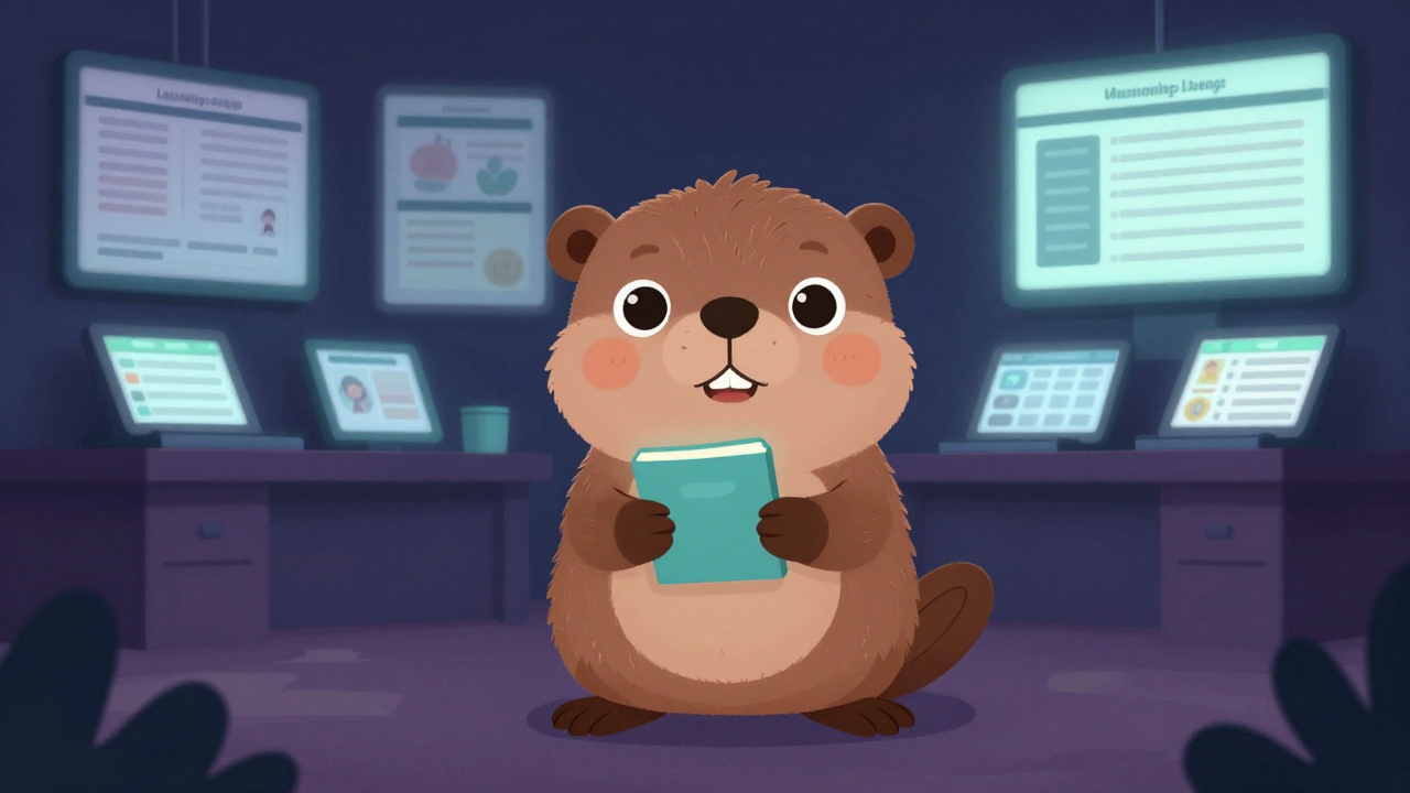 학습매니저 직업 종사자가 업무를 수행하는 모습