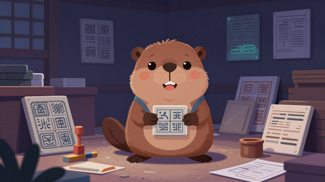 한식와공반장 직업 종사자가 업무를 수행하는 모습