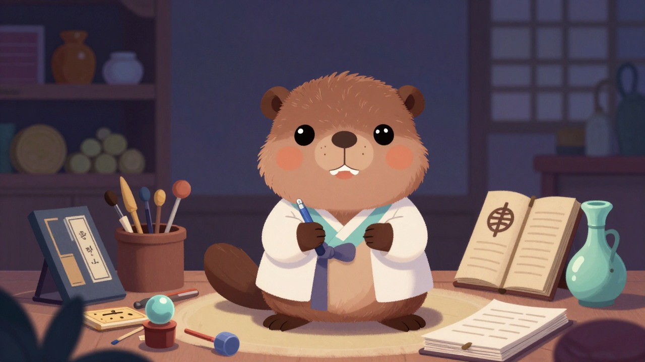 한의사 직업 종사자가 업무를 수행하는 모습