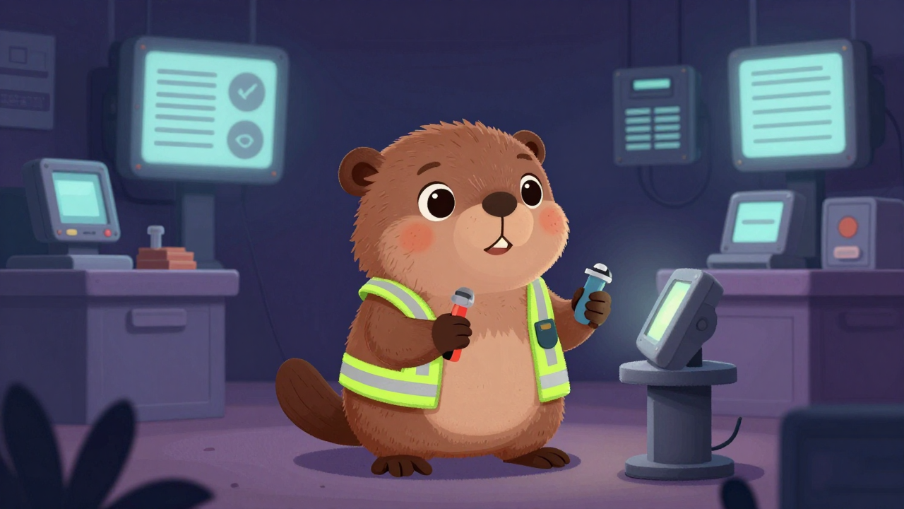 항공안전감독관 직업 종사자가 업무를 수행하는 모습