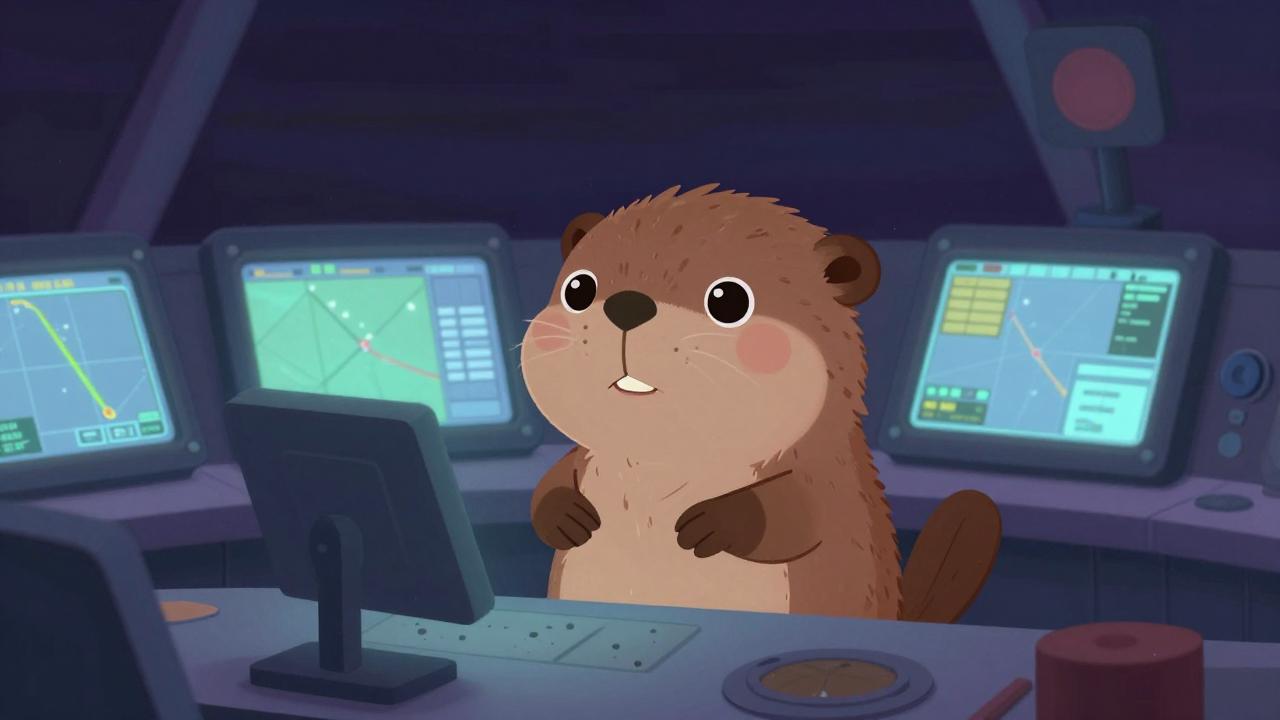 항해사 직업 종사자가 업무를 수행하는 모습