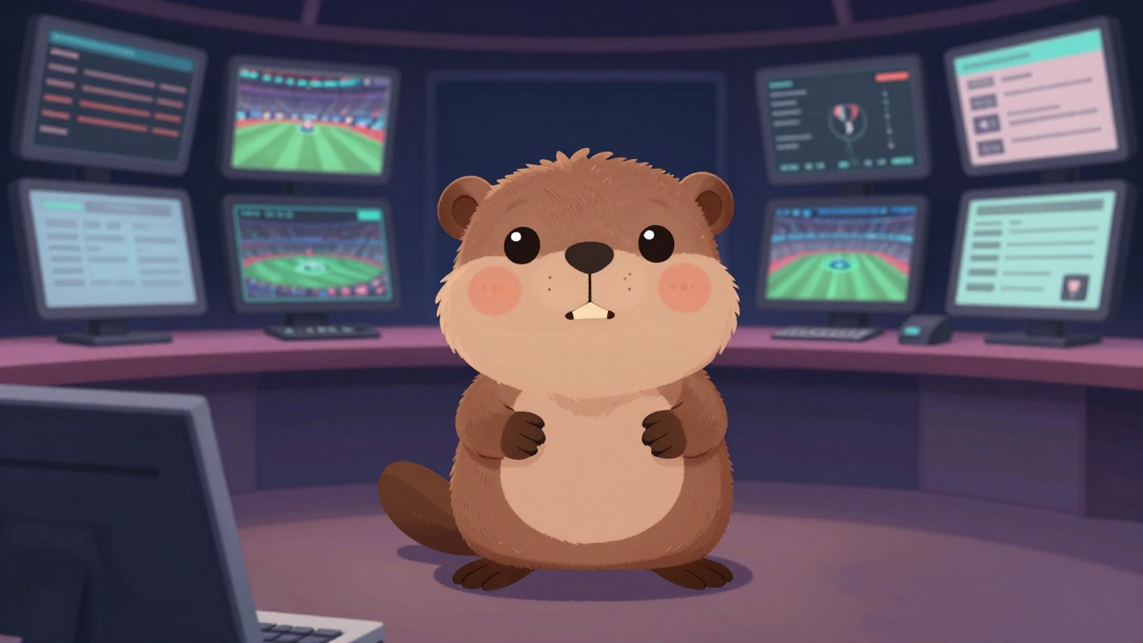 해설위원 직업 종사자가 업무를 수행하는 모습