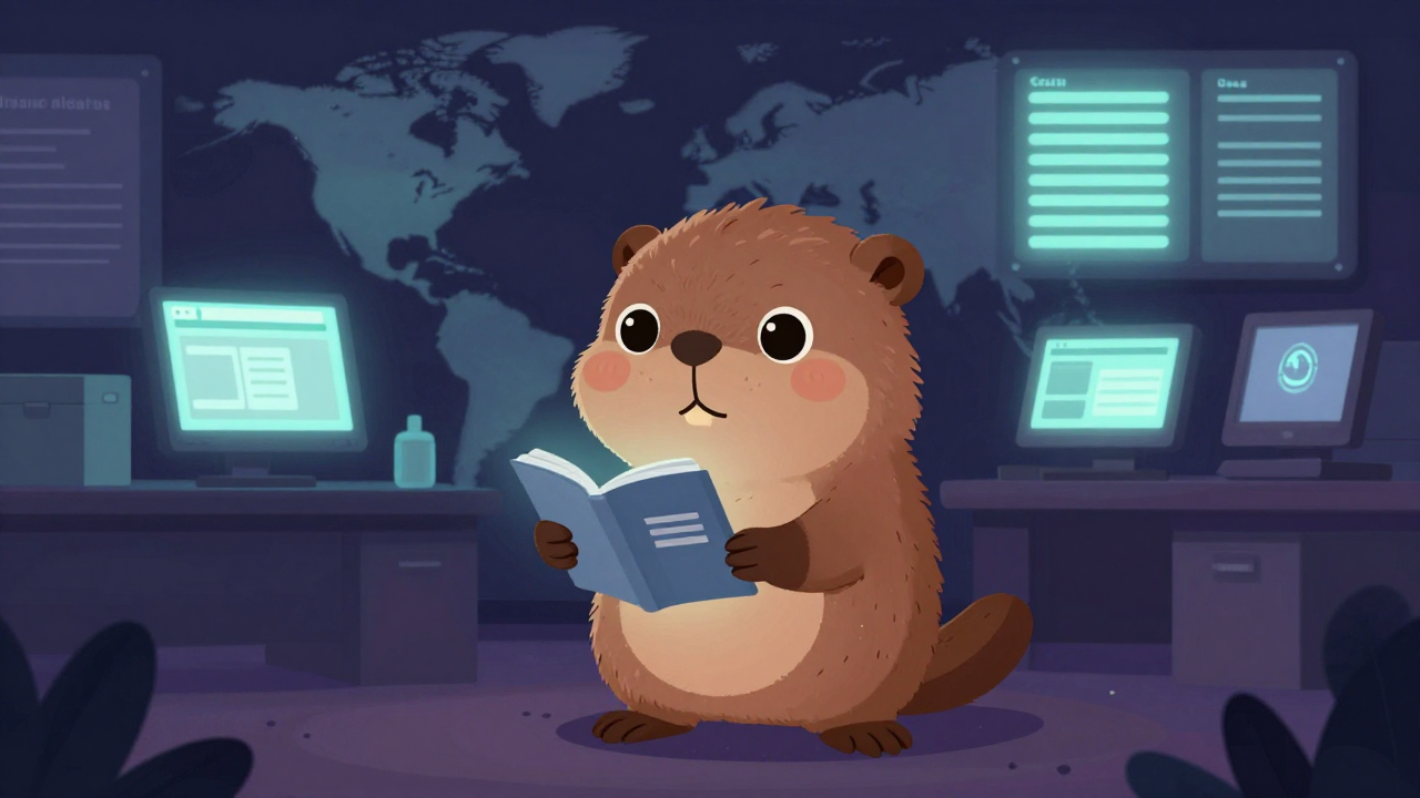 해외건설인력송출사무원 직업 종사자가 업무를 수행하는 모습