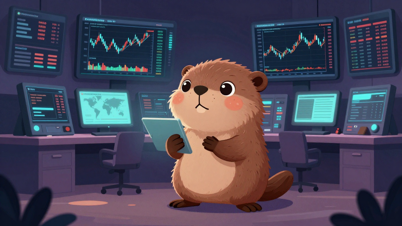 해외증시동향분석원 직업 종사자가 업무를 수행하는 모습