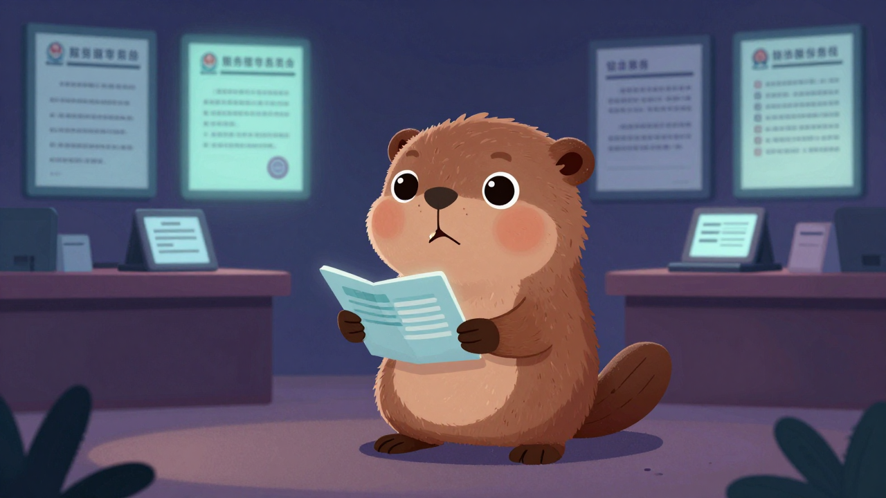 행정민원상담사무원 직업 종사자가 업무를 수행하는 모습