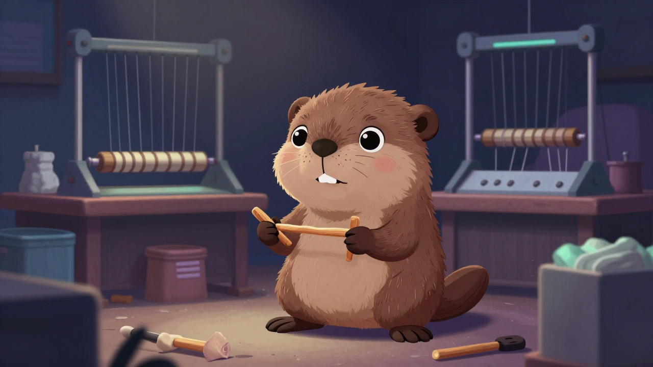 현악기현제조원 직업 종사자가 업무를 수행하는 모습