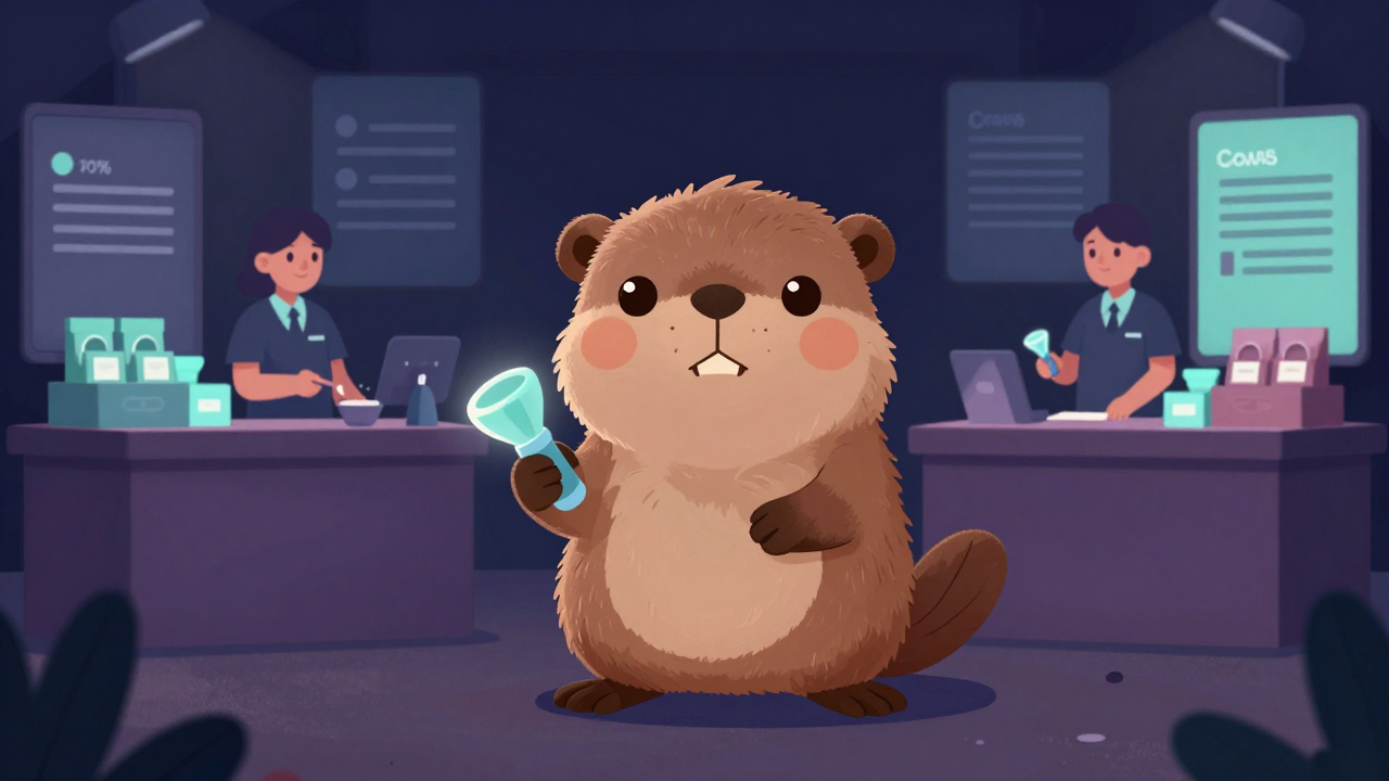 홍보판촉원 직업 종사자가 업무를 수행하는 모습