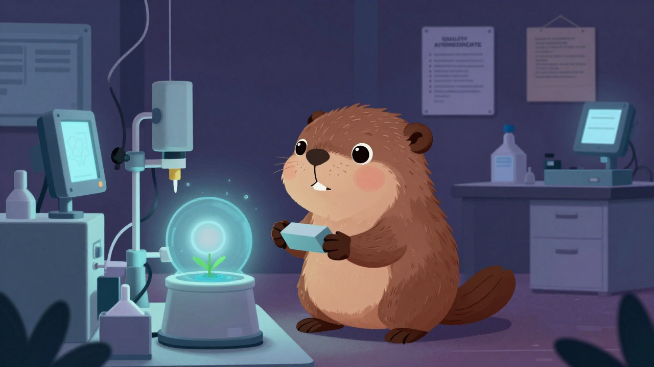 환경시험원 직업 종사자가 업무를 수행하는 모습